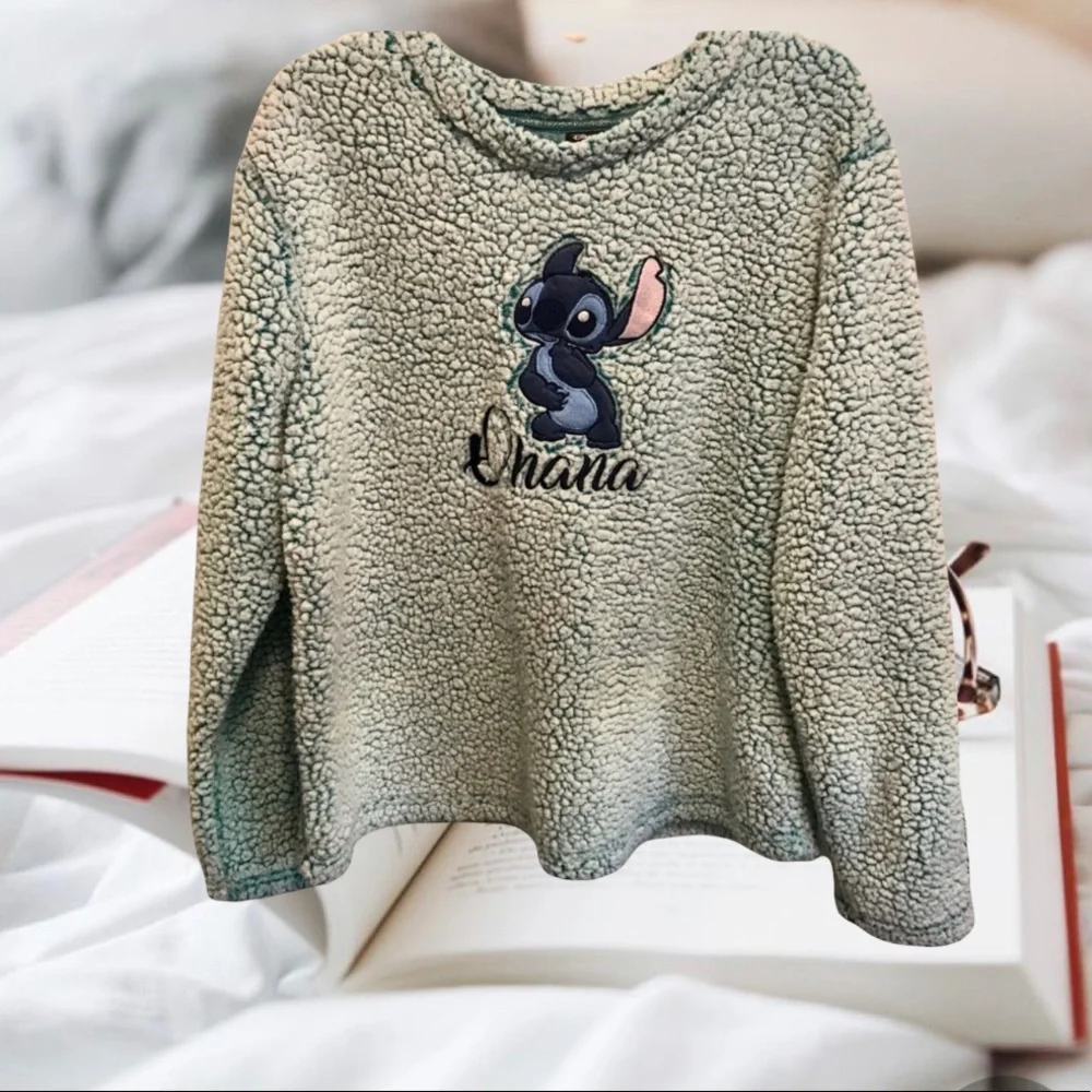 Disney Stitch Ohana Sleep Sherpa top size XL - Picture 1 of 7